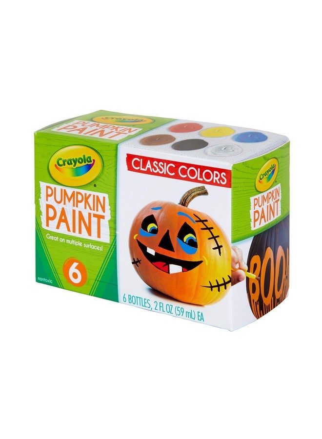 Crayola طقم طلاء اليقطين من كرايولا، ألوان أكريليك بألوان كلاسيكية، زينة هالوين، 6 قطع - Image 4