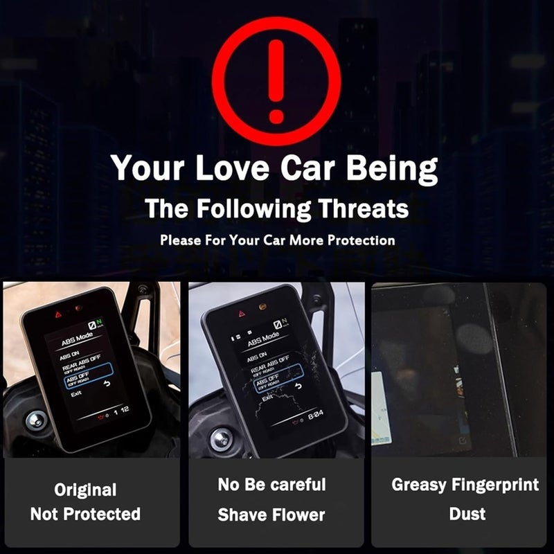 QASULER Motorcycle Dashboard Screen Protector for Yamaha Tenere 700 - Image 3