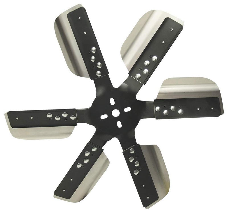 Derale ديرال 17018 شفرات مروحة ثقيلة الوزن سلسلة 1000 18" مروحة مرنة من الفولاذ المقاوم للصدأ دوران قياسي - Image 1