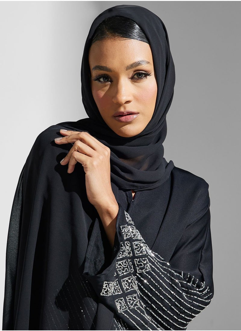 Khizana - Embellished Detail Abaya - Image 1