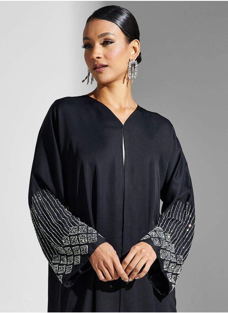 Khizana - Embellished Detail Abaya - Image 1