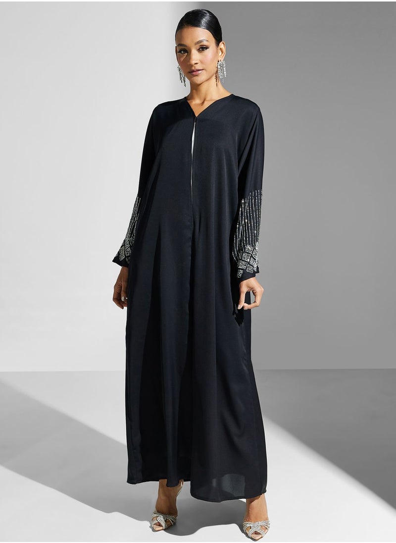 Khizana - Embellished Detail Abaya - Image 1