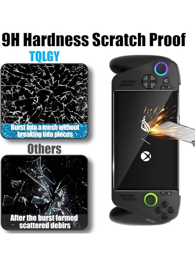 2 Pack Tempered Glass Screen Protector for ASUS ROG Xbox Ally X & ROG Xbox Ally 2025 & ROG Ally X 2024 Accessories 7-Inch, Ultra HD, Anti-Scratch, Anti-Fingerprint, Bubble-Free - Image 3