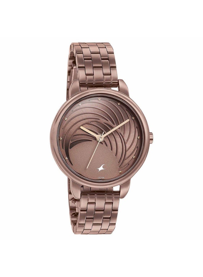 fastrack Stunners 8.0 Women's Watch 6282QM01 – Brown Dial, Brown Stainless Steel Strap, Quartz, 30m Water-Resistant - Image 2