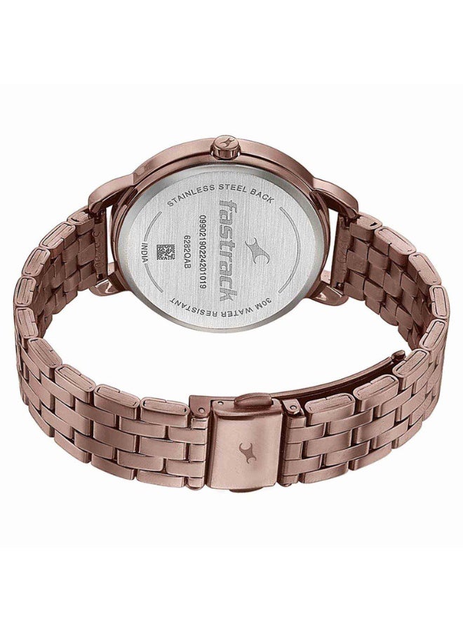 fastrack Stunners 8.0 Women's Watch 6282QM01 – Brown Dial, Brown Stainless Steel Strap, Quartz, 30m Water-Resistant - Image 5