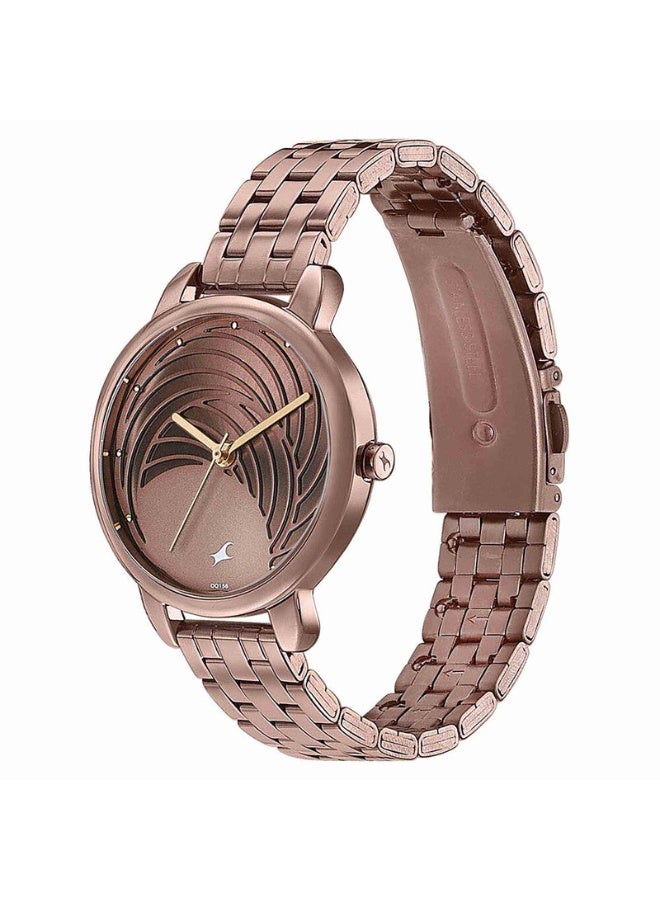fastrack Stunners 8.0 Women's Watch 6282QM01 – Brown Dial, Brown Stainless Steel Strap, Quartz, 30m Water-Resistant - Image 3