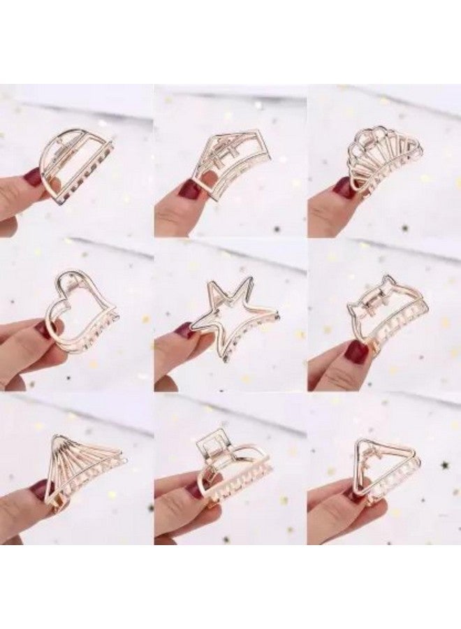 DN Creation Set of 12 Korean Style Pearl Barrettes Hair Clip Lock Pin for Women/Girls - Image 4