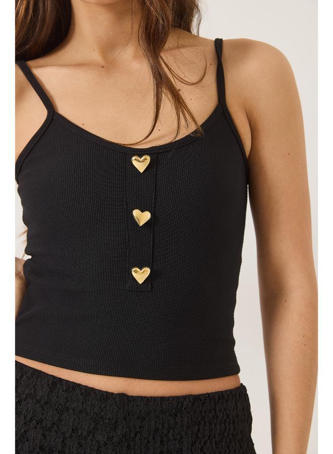 Ginger Cami Top with Heart Accent Detail - Image 5