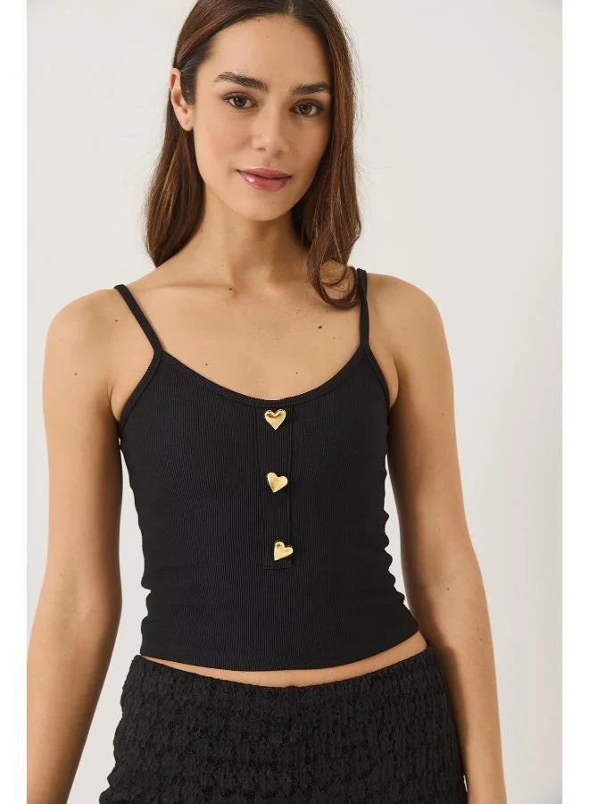 Ginger Cami Top with Heart Accent Detail