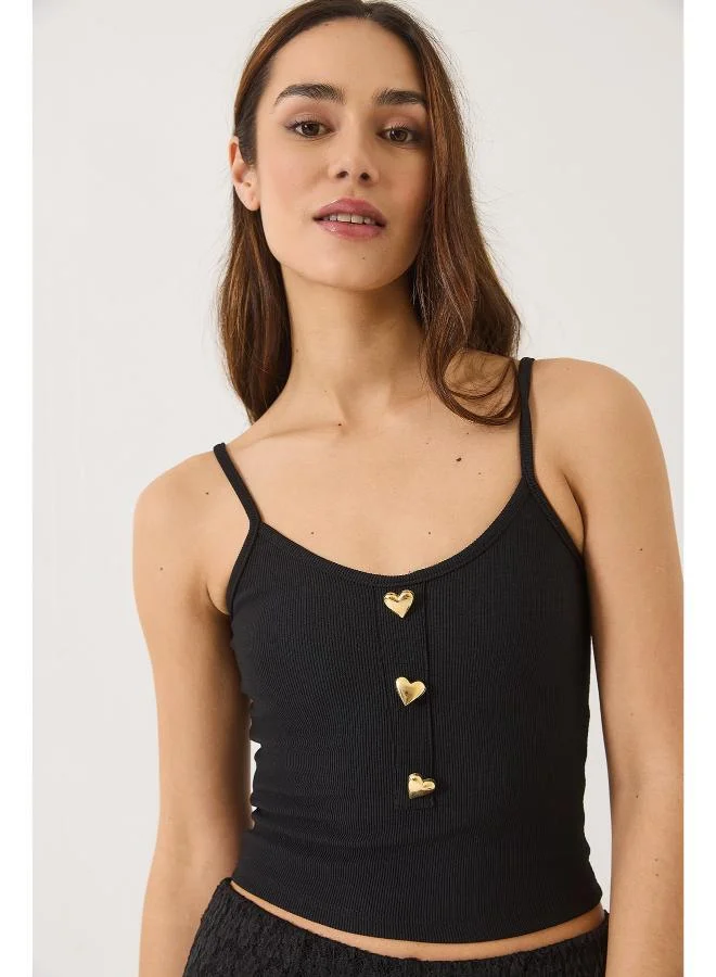 Ginger Cami Top with Heart Accent Detail