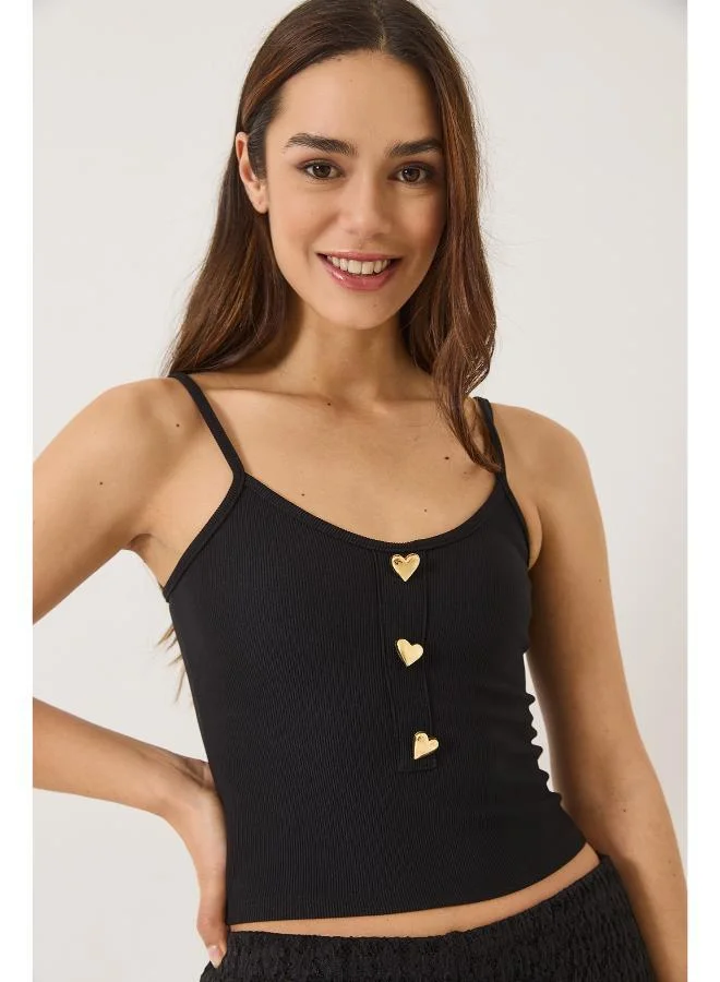 Ginger Cami Top with Heart Accent Detail