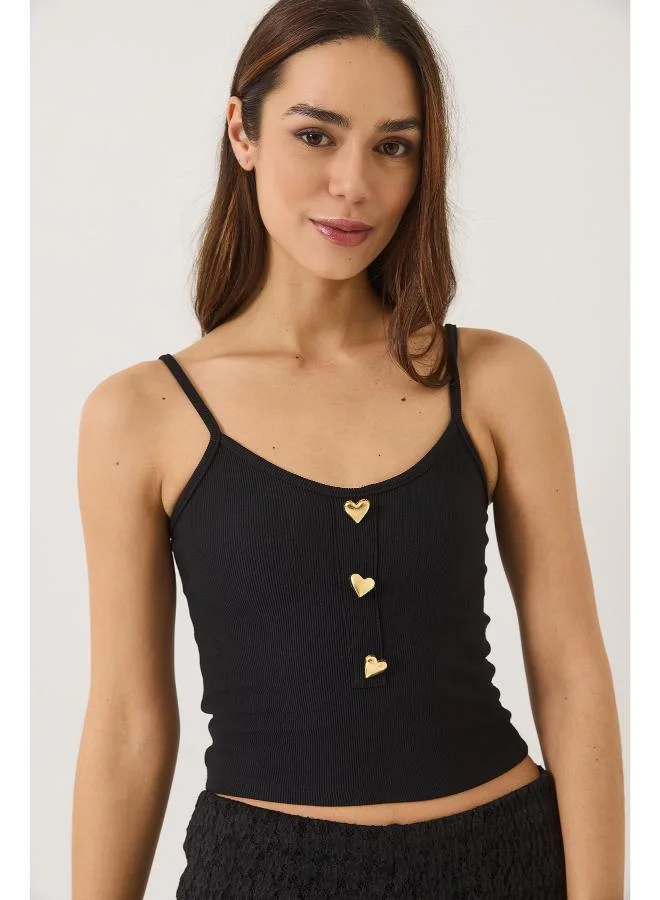 Ginger Cami Top with Heart Accent Detail