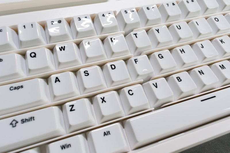 Pwnage Ceramic Keycaps - 60 65 75 100 Percent, Full Set Elegant Key caps, Custom 120 Keys Cherry Profile for 61/68/84/87/98/100 Cherry Gateron MX Hall Effect HE Mechanical Keyboards, White - Image 1