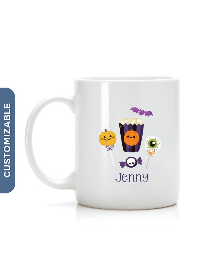 Share the Love Personalised Halloween Coffee Mug - Add Your Name on the Mug 