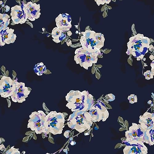 Vera Bradley Women'S Fleece Plush Throw Blanket  Blooms And Branches Navy  80 X 50 - Image 5
