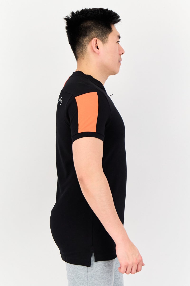 PUMA قميص بولو رياضي للرجال بأكمام قصيرة، خارجي، أسود - Image 3