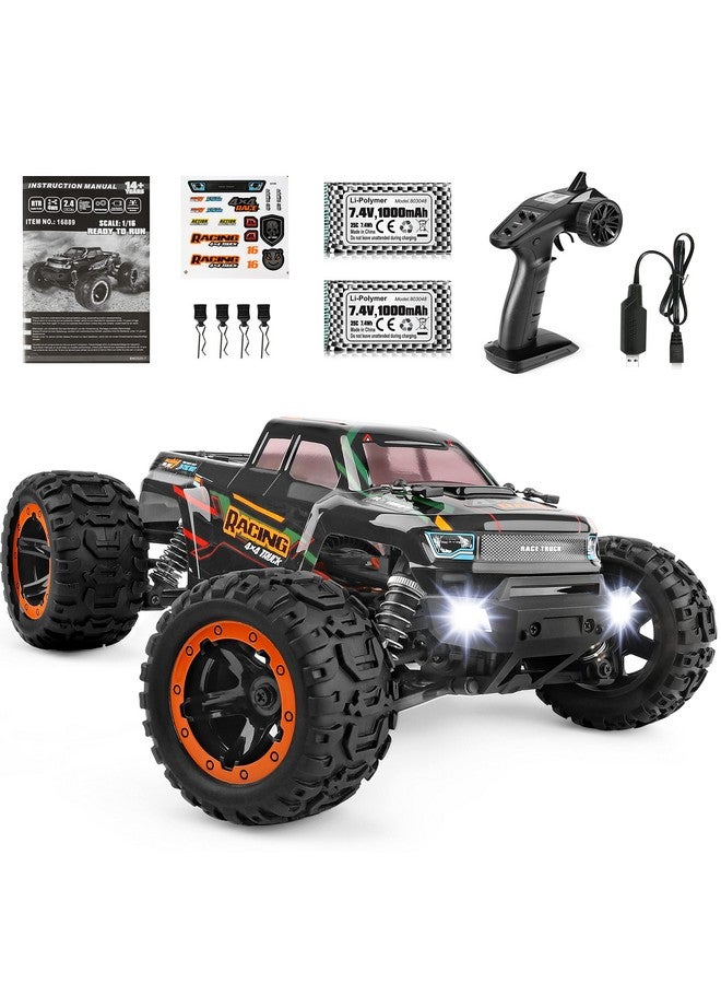 HAIBOXING Remote Control Car 16889 1:16 Scale 2.4Ghz Rc Cars 4X4 Off Road Trucks Waterproof Rtr Rc Monster Truck 36Km/H Toys For Kids And Adults With 2 Batteries 35+ Mins Play - Image 1