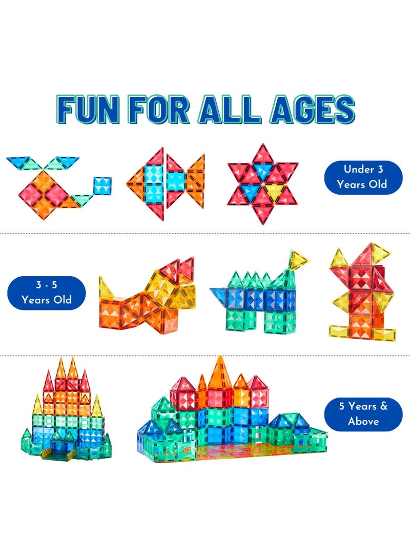 MiDeer Colourful Magnetic Tiles - 60 pcs - Image 2