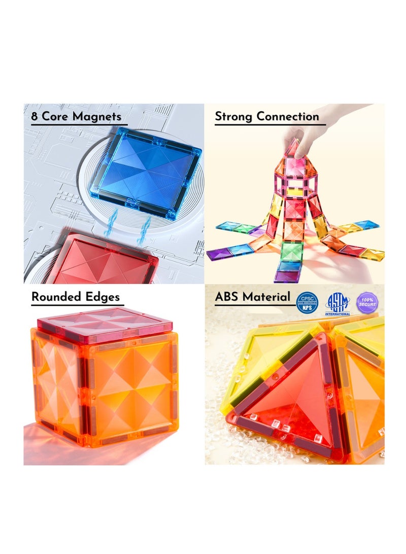 MiDeer Colourful Magnetic Tiles - 60 pcs - Image 3