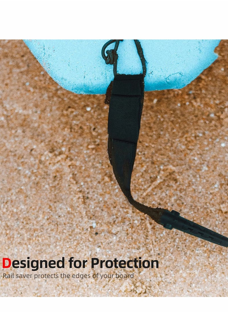 Y&D - Premium Coil SUP Leash, 10 ft Coiled Paddle Board Leashes, 7.2mm Thick Legrope Strap for Longboard Surfboards, Stand-up Paddleboards, iSUP Replacement Leg Rope - Image 1