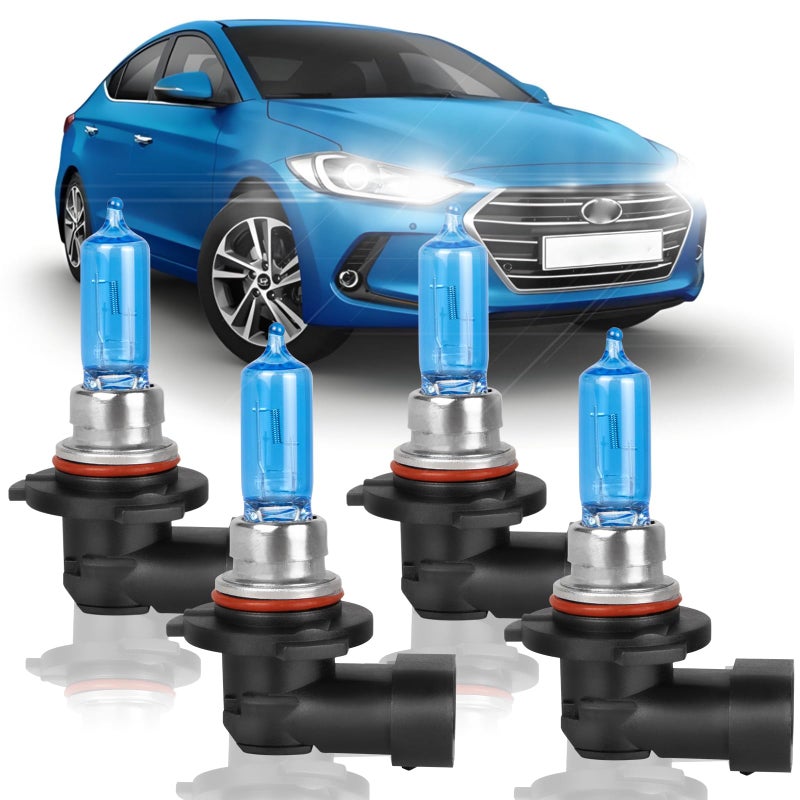 XRDHJI HighPerformance Halogen Headlight Bulbs Fit for Hyundai Elantra 20192024High and Low Beam Headlight Replacement Bulbs 4200K Bright White 300 Brighter Plug n Play4Pack - Image 2