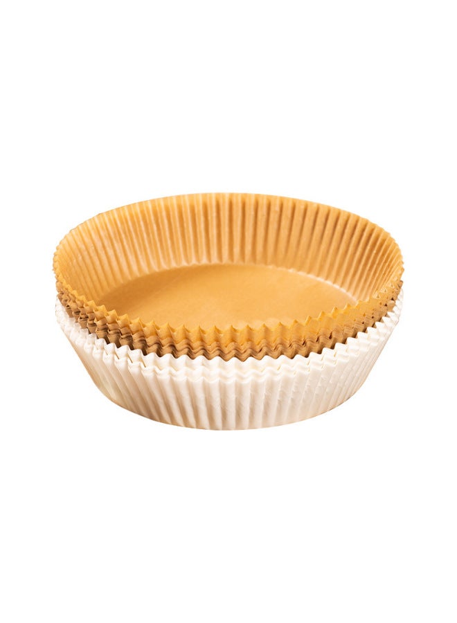 23CM Large Air Fryer Special Paper Baking Tray Oil-absorbing Paper Pad Paper Household Food Silicone Oil Paper Baking Thickened-Size:40g OPP 23cm*4.5cm 50  - Image 5