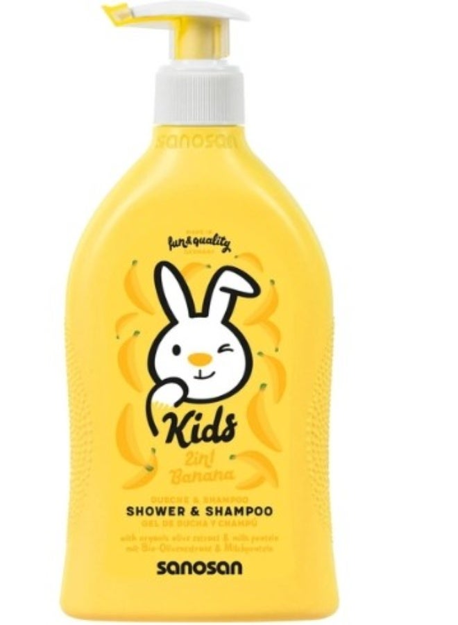 سانوسان شامبو وشاور للأطفال برائحة الموز - 400 مل - Image 1