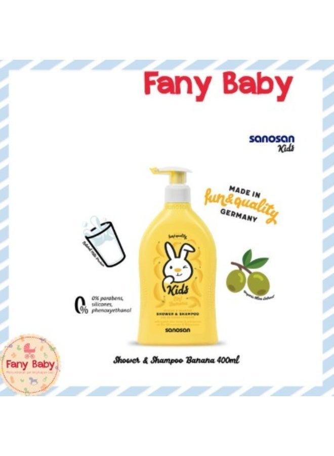 سانوسان شامبو وشاور للأطفال برائحة الموز - 400 مل - Image 5