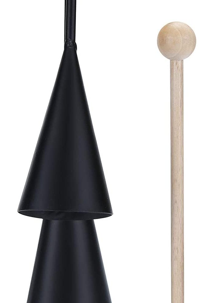 MegArya Agogo Bell - Two Tone Traditional Handheld Latin Percussion Instrument with Wooden Stick - Image 2