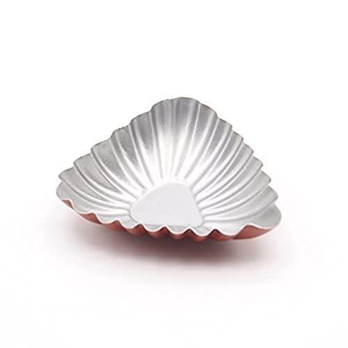 we3 Aluminum Egg Tart Molds Triangle, 6.3 x 4 x 2 cm, 10 Piece, Multicolor - Image 1