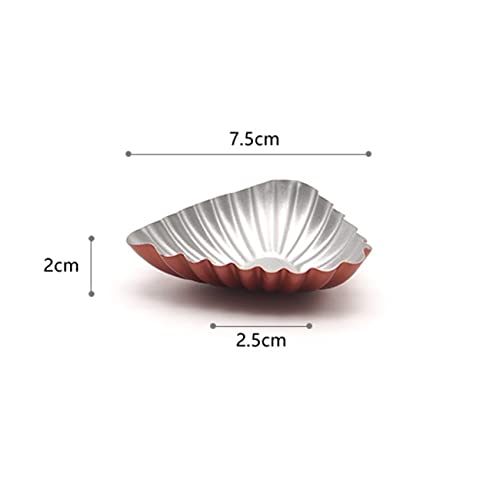 we3 Aluminum Egg Tart Molds Triangle, 6.3 x 4 x 2 cm, 10 Piece, Multicolor - Image 5