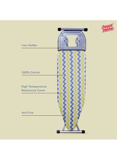 Sweet Home Ironing Board with Adjustable Height Mechanism Heat Resistant Foldable Ironing Board Cotton Cover Freestanding Heavy-Duty Non Slip Legs for Home, Laundry Room or Dormitory Use  - Image 4