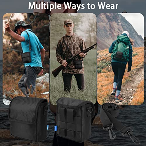 Xxerciz Binoculars Case Portable Binocular Carry Case with Shoulder Strap, Protective Molle Bag 1680D Oxford Pouch for Occer, POLDR and Hontry Binoculars Accessory - Image 4