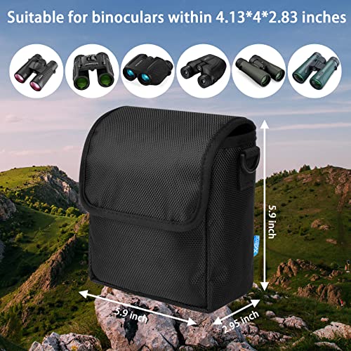 Xxerciz Binoculars Case Portable Binocular Carry Case with Shoulder Strap, Protective Molle Bag 1680D Oxford Pouch for Occer, POLDR and Hontry Binoculars Accessory - Image 2