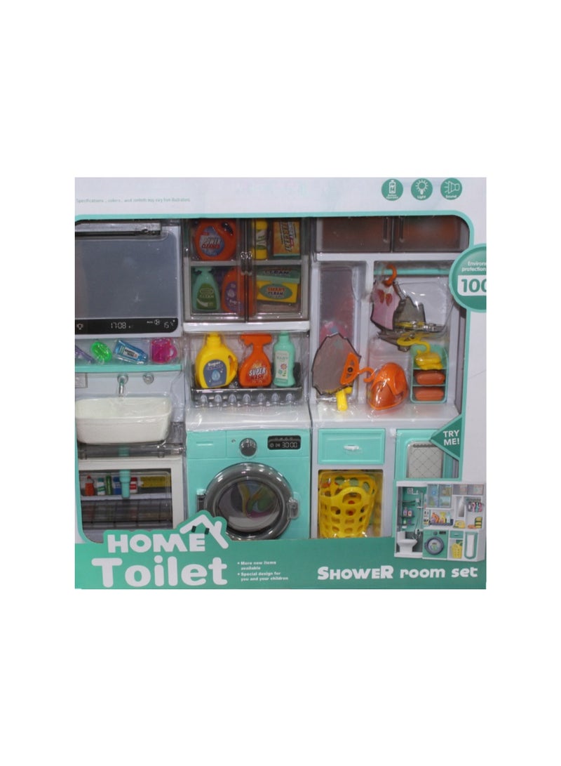 Chaoye Toys Home Toilet 4-in-1 Bathroom Playset - Image 3