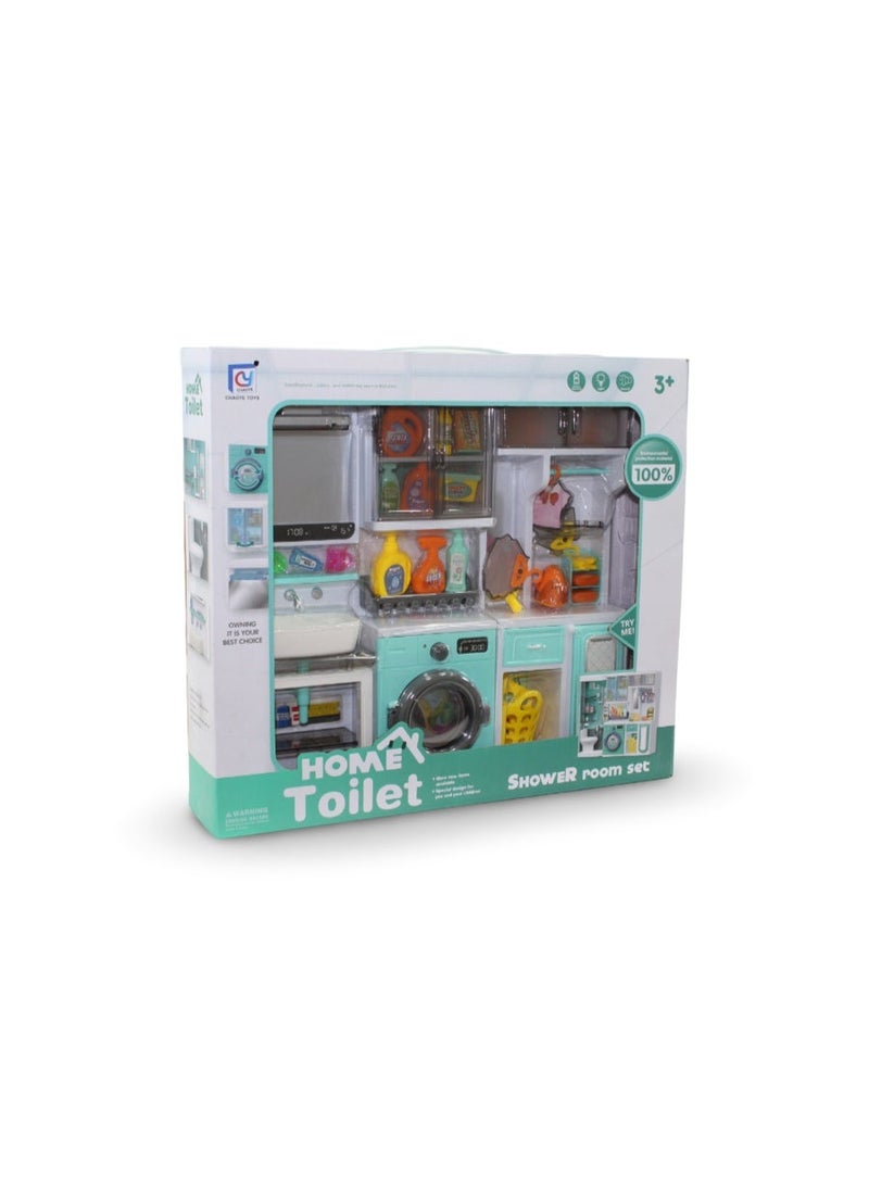 Chaoye Toys Home Toilet 4-in-1 Bathroom Playset - Image 1