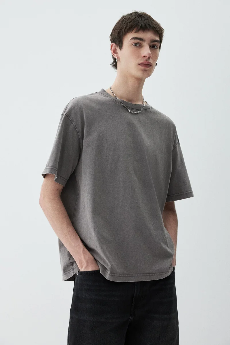 H&M Loose Fit Washed T-shirt