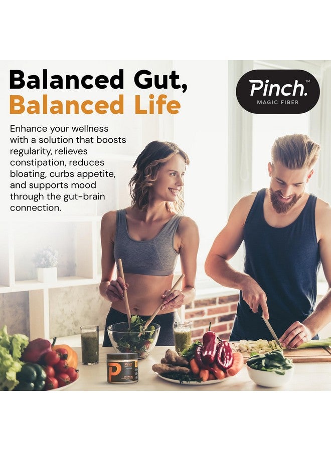 بينتش Pinch Magic Fiber | مكمل غذائي من الألياف الحيوية للنساء والرجال | مسحوق قشور سيلليوم لدعم صحة الجهاز الهضمي والأمعاء | مسحوق ألياف كيتو نباتي خالٍ من السكر | صُنع في الولايات المتحدة الأمريكية | استوائي، إمداد لمدة 28 يومًا - Image 5