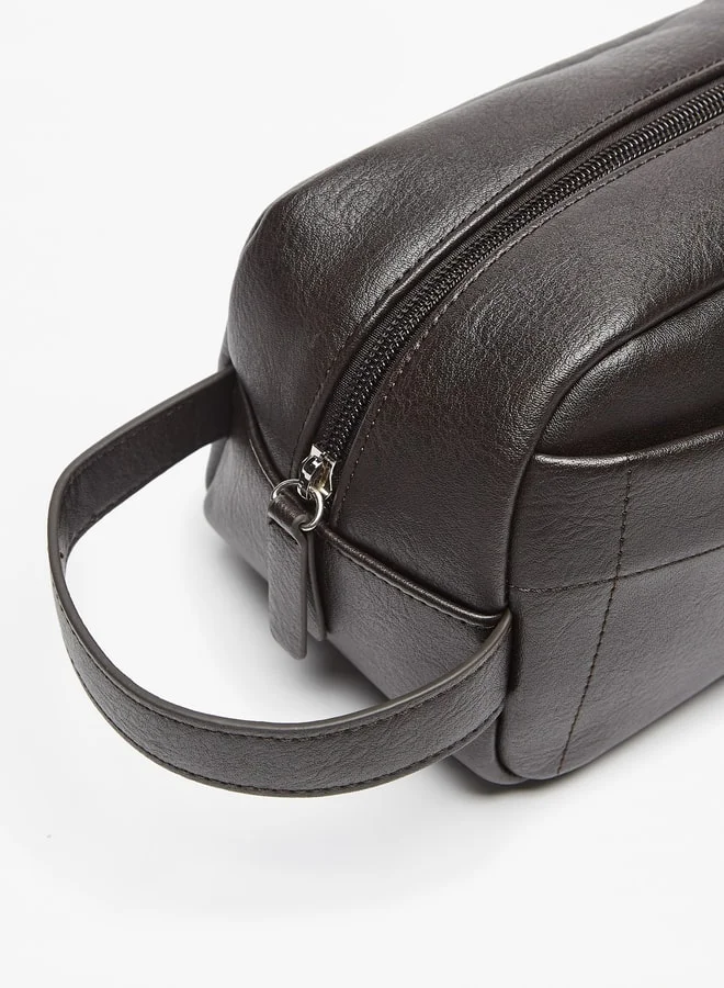 LBL by Shoexpress Solid Pouch with Zip Closure