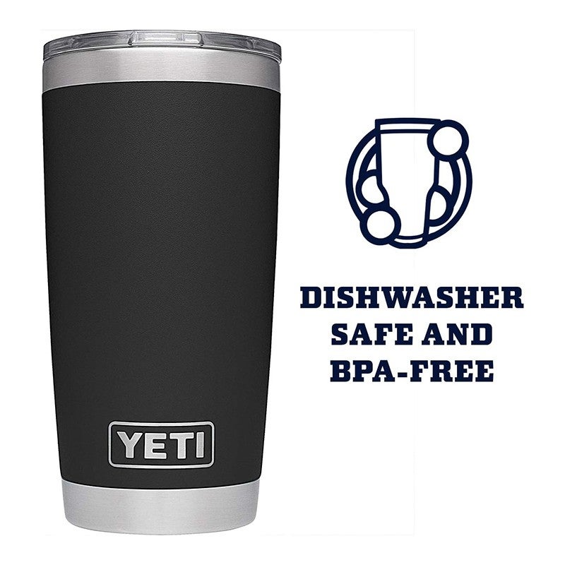 YETI 20oz Stainless Steel Vacuum Insulated Tumbler with MagSlider Magnetic Lid, Double Wall 18/8 Stainless Steel Travel Coffee Mug, No Sweat Design, Dishwasher Safe, Fit Car Cup Holder, Camping Outdoor Thermal Cup for Hot Cold Drinks Multi Colors - Image 3