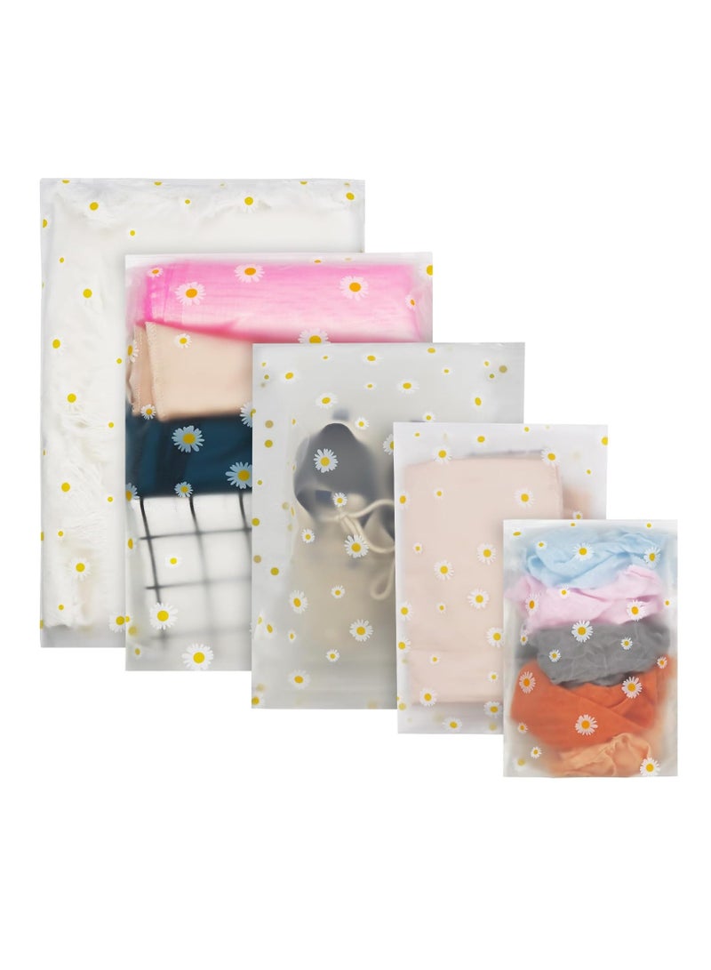 DUNISO 25 Pcs Ziplock Bags, 5 Sizes Travel Storage Bags Set, Waterproof Multifunctional Reusable Clear Clothes Storage Bag - Image 2