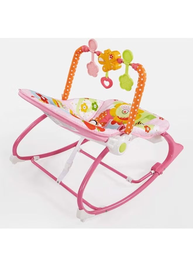 آي بيبي كرسي هزاز قابل للطي والحمل، بتصميم فريد، مناسب للأطفال الرضع والأطفال الصغار، مزود بخاصية الاهتزاز. - Image 4