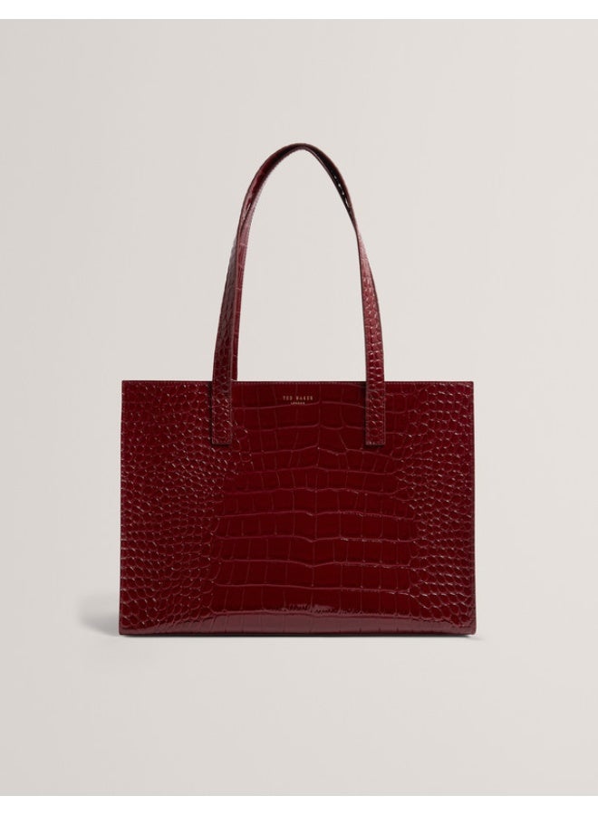 Ted Baker Elongated Croc Icon Bag - Image 1