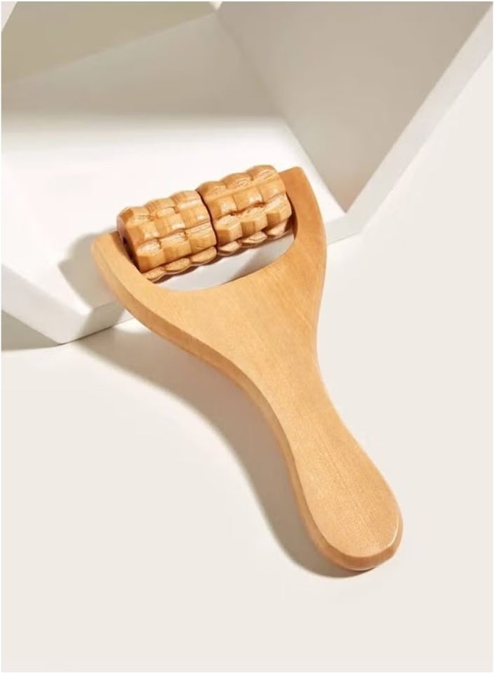 Generic Versatile Natural Wood Massager With Rotatable Rings  - Image 5