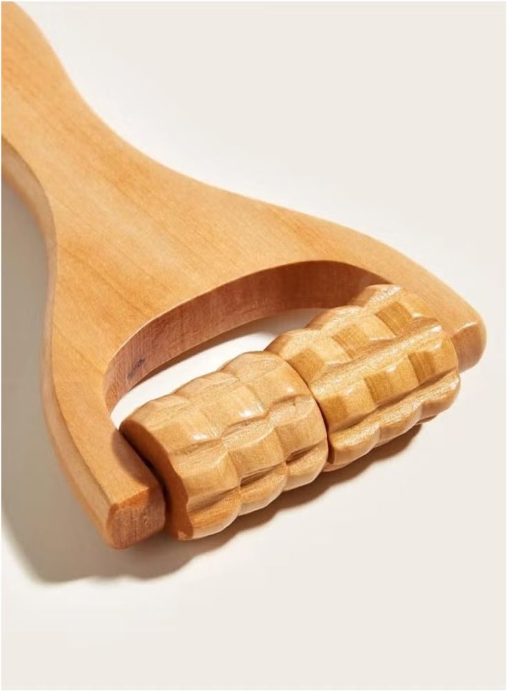 Generic Versatile Natural Wood Massager With Rotatable Rings  - Image 3