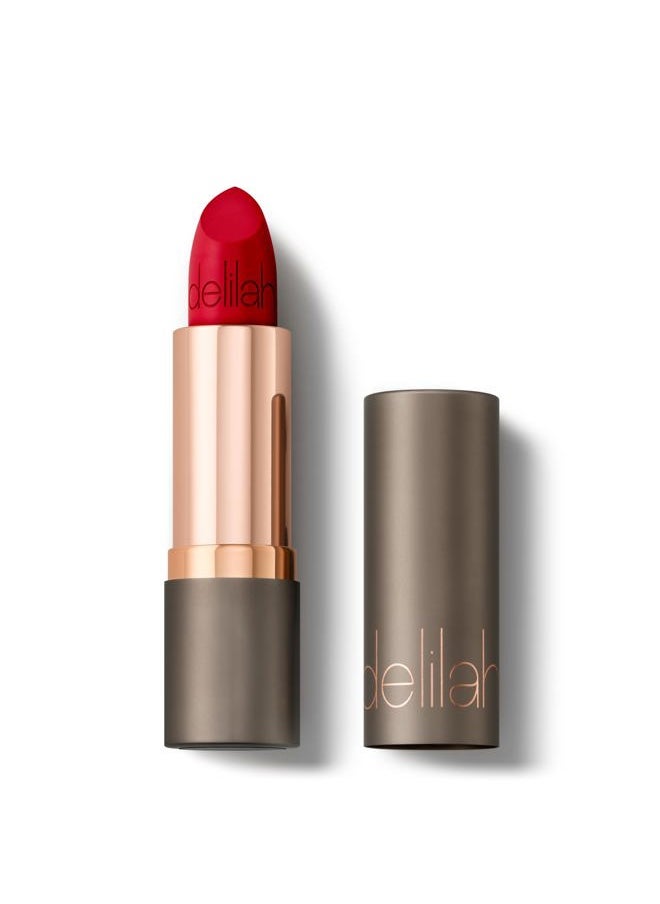delilah  - delilah - Colour Intense Cream Lipstick - Floozy - Rich Pigmented - Long Lasting, Hydrating, Velvety Creamy Lipstick For Women - Silky Matte Finish - Infused with Vitamin E - Vegan - 3.7g / 0.13 Oz - Image 1