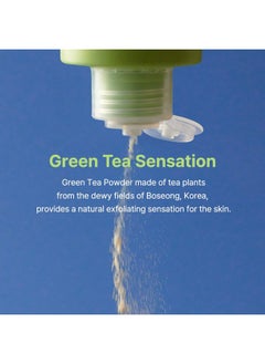 By Wishtrend Green Tea & Enzyme Powder Wash - Hydrating & Exfoliating Face Wash | Green Tea Powder, Papain, Amino Acid Surfactants, Sodium Bicarbonate | Gentle Cleanser Deeply Cleanses Pores, 110G  - Image 2