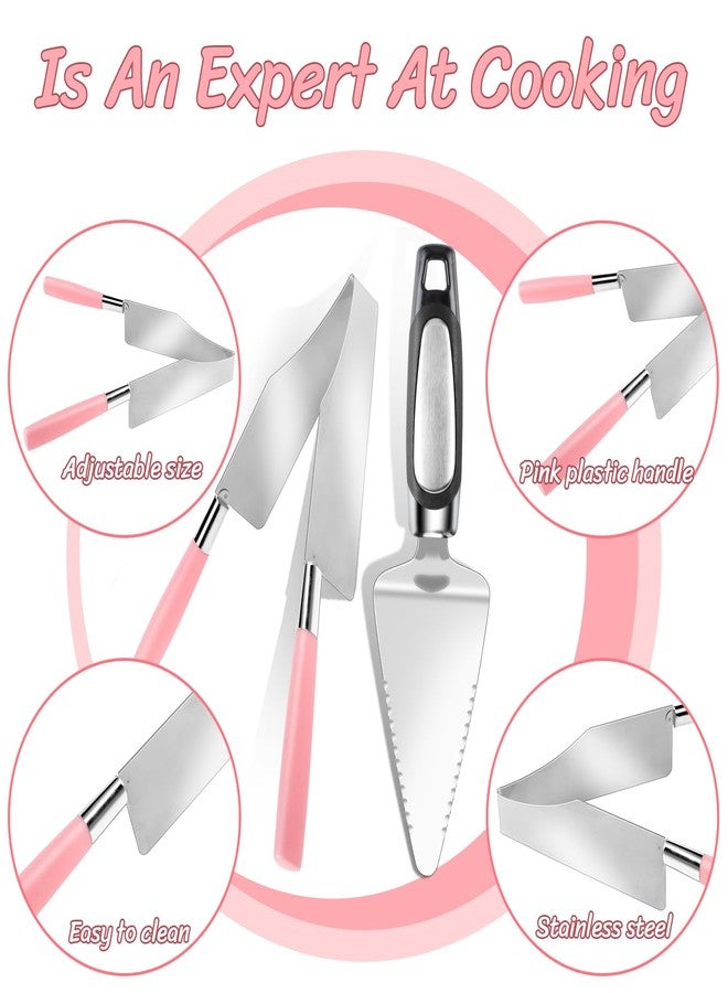 Lmisraely 2 Pcs Cake Slicer Cutter and Multi Function Cake Server Stainless Steel Set for Cutting and Serving Desserts, Brownies, Pizza Cake Spatula - Image 4