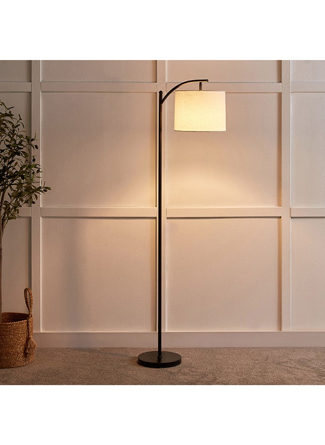 Home Box Omega Metal Floor Lamp with Linen Shade 25 x 155 x 25 cm  - Image 2
