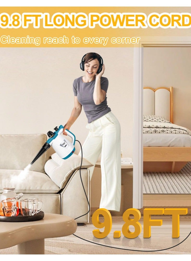 Joshberg Handheld Steam Cleaner, Steamer for Cleaning, Multipurpose Portable Steam Cleaners for Home Use with Safety Lock and 9 Accessory Kit to Remove Grime, Grease, and More, Save Time and Effort - Image 3